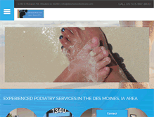 Tablet Screenshot of desmoinesfootcare.com